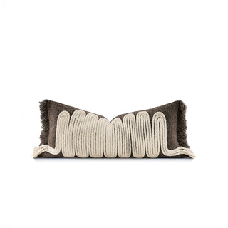 Coussin lombaire moderne en corde nouée