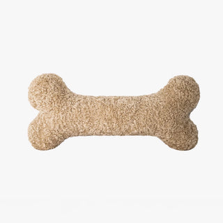 Coussin en forme d'os pour chien en peluche en tissu doux hypoallergénique, parfait pour les amoureux des animaux