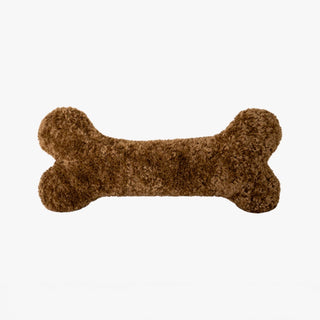 Coussin en forme d'os pour chien en peluche en tissu doux hypoallergénique, parfait pour les amoureux des animaux
