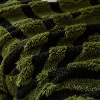 Housse de canapé en peluche à motif géométrique