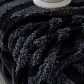 Housse de canapé en peluche à motif géométrique