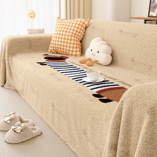 Housse de canapé à motif de chien ludique, parfaite pour les amoureux des animaux de compagnie, ajoutant style et fonctionnalité
