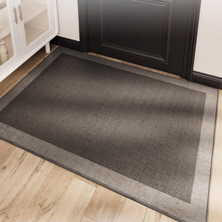 Tapis facile à nettoyer, bordure naturelle, jute, durable, antidérapant, adapté aux animaux de compagnie, paillasson minimaliste pour couloir et intérieur