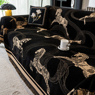 Housse de canapé à motif Regal Horse