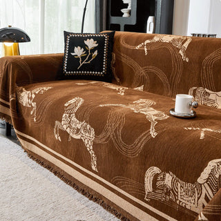 Housse de canapé à motif Regal Horse