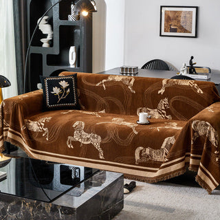 Housse de canapé à motif Regal Horse