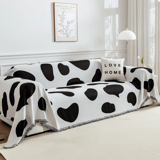 Housse de canapé à motif de vache