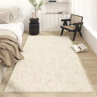 Tapis facile à nettoyer, élégant, motif de feuilles, résistant aux éclaboussures, adapté aux animaux domestiques, minimaliste, pour chambre à coucher