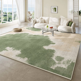 Tapis de salon minimaliste en toile Meadow Mist, facile à nettoyer, résistant aux éclaboussures, adapté aux animaux de compagnie