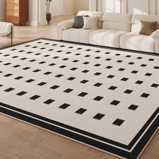 Tapis moderne à pois facile à nettoyer, résistant aux éclaboussures, adapté aux animaux de compagnie