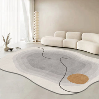 Tapis facile à nettoyer, moderne et tranquille, résistant aux éclaboussures, adapté aux animaux de compagnie, pour salon et chambre à coucher