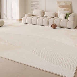 Tapis Sand Dune Serenity, facile à nettoyer, résistant aux éclaboussures, adapté aux animaux domestiques, minimaliste, pour salon