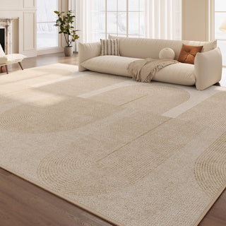 Tapis Easy Clean Serenity Flow résistant aux éclaboussures, adapté aux animaux de compagnie, minimaliste, pour salon