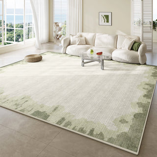 Tapis Easy Clean Tranquil Gradient Oasis, résistant aux éclaboussures, tapis de salon naturel adapté aux animaux de compagnie