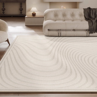 Tapis facile à nettoyer Tranquil Wave, résistant aux éclaboussures, adapté aux animaux de compagnie