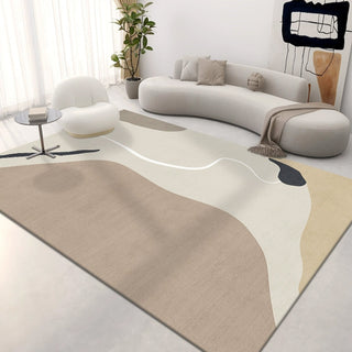 Tapis facile à nettoyer Tranquil Wave résistant aux éclaboussures, tapis de salon moderne adapté aux animaux de compagnie