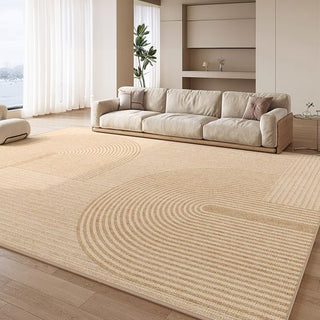 Tapis minimaliste facile à nettoyer, motif Zen Circle, résistant aux éclaboussures, adapté aux animaux de compagnie