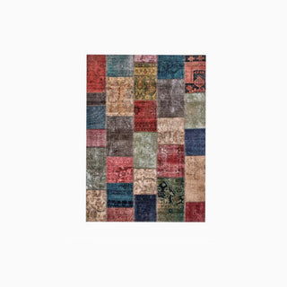 Tapis de chambre de luxe en patchwork bohème lavable en machine