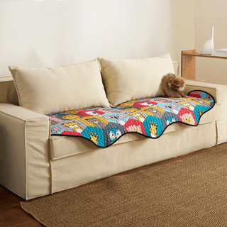 Housse de canapé en coton Pawsome Puzzle