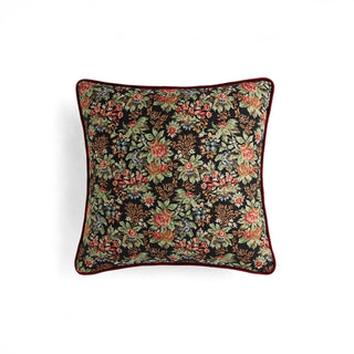 Housse de coussin en tapisserie florale vintage