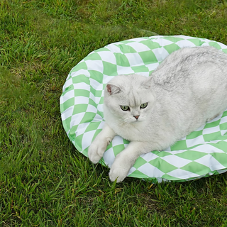 Tapis Cool Comfort à carreaux ZEZE Pets - Cercle