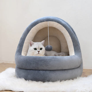 Cave pour animaux de compagnie ZEZE Pets en velours