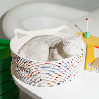 Lit pour animaux ZEZE Pets avec panier tissé