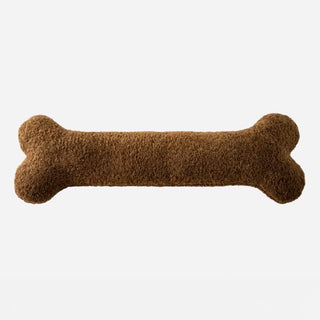 Coussin en forme d'os pour chien en peluche en tissu doux hypoallergénique, parfait pour les amoureux des animaux