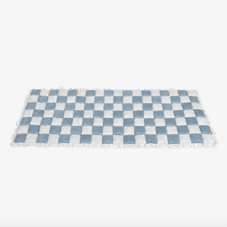 Grand tapis carré à carreaux pour chien et chat