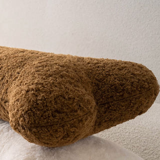 Coussin en forme d'os pour chien en peluche en tissu doux hypoallergénique, parfait pour les amoureux des animaux