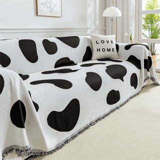 Housse de canapé à motif de vache