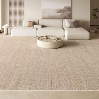 Tapis facile à nettoyer, texture tissée naturelle, résistant aux éclaboussures, tapis de salon minimaliste adapté aux animaux de compagnie