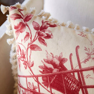 Housse de coussin French Country Vintage Rouge