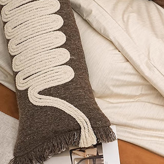 Coussin lombaire moderne en corde nouée