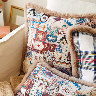 Housse de coussin Boho Patchwork