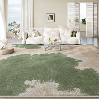 Tapis de salon minimaliste en toile Meadow Mist, facile à nettoyer, résistant aux éclaboussures, adapté aux animaux de compagnie