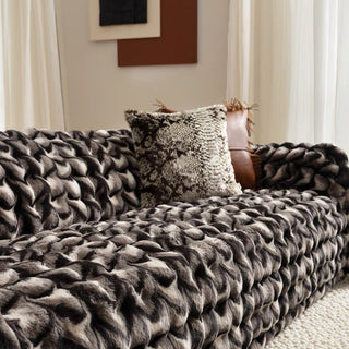 Housse de canapé en fausse fourrure Luxe Warmth