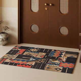 Tapis lavable en machine pour chambre à coucher bohème de luxe