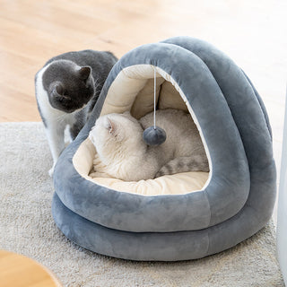 Cave pour animaux de compagnie ZEZE Pets en velours