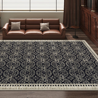 Tapis de salon traditionnel, facile à nettoyer, anti-éclaboussures, adapté aux animaux de compagnie, idéal pour une grande surface