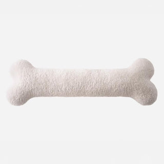 Coussin en forme d'os pour chien en peluche en tissu doux hypoallergénique, parfait pour les amoureux des animaux