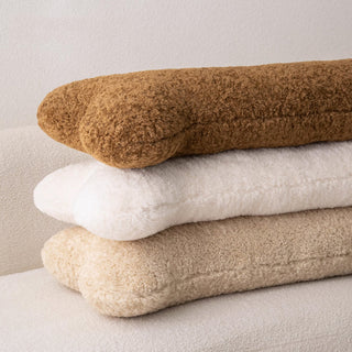 Coussin en forme d'os pour chien en peluche en tissu doux hypoallergénique, parfait pour les amoureux des animaux